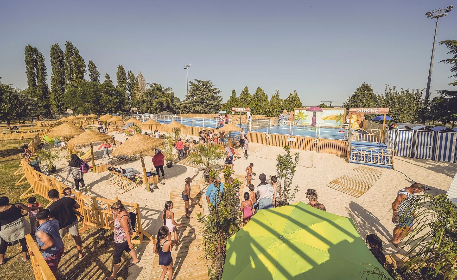 Organisation de plages en ville